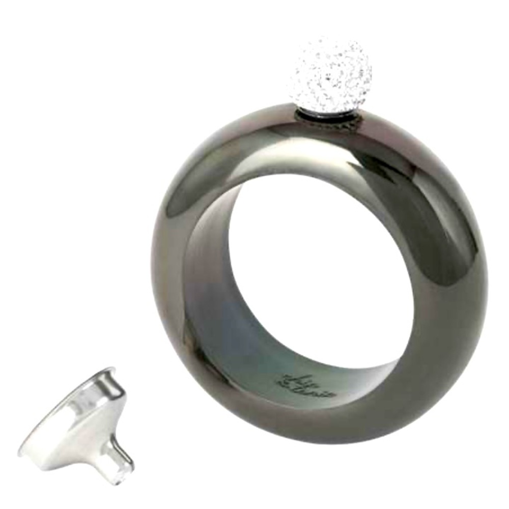 NIBX CHIC & TONIC🍸 BANGLE FLASK DELUXE CHROME COLLECTION, OS, BNIBX
